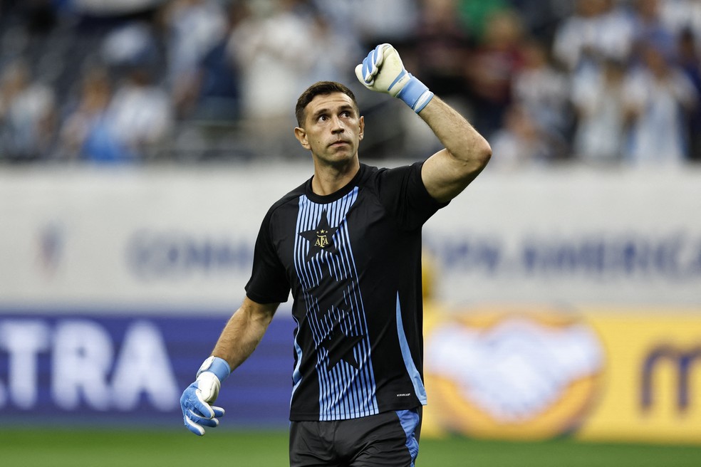 Martinez, goleiro da Argentina - Copa América — Foto: Buda Mendes / GETTY IMAGES NORTH AMERICA / Getty Images via AFP