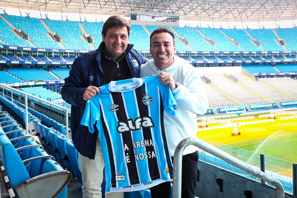 Alberto Guerra e Marcelo Marques comemoraram compra da gestão da Arena