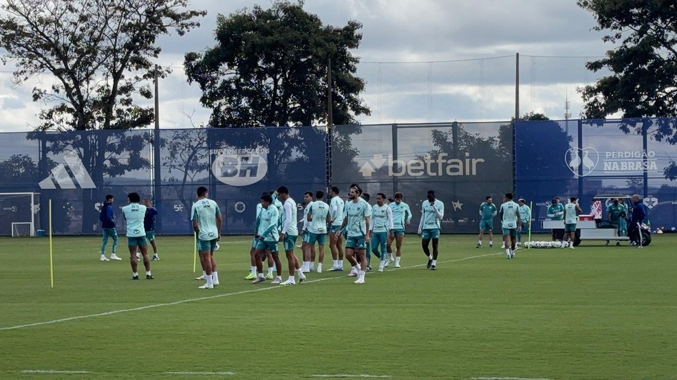 Treino do Cruzeiro — Foto: Lavinia Aguiar