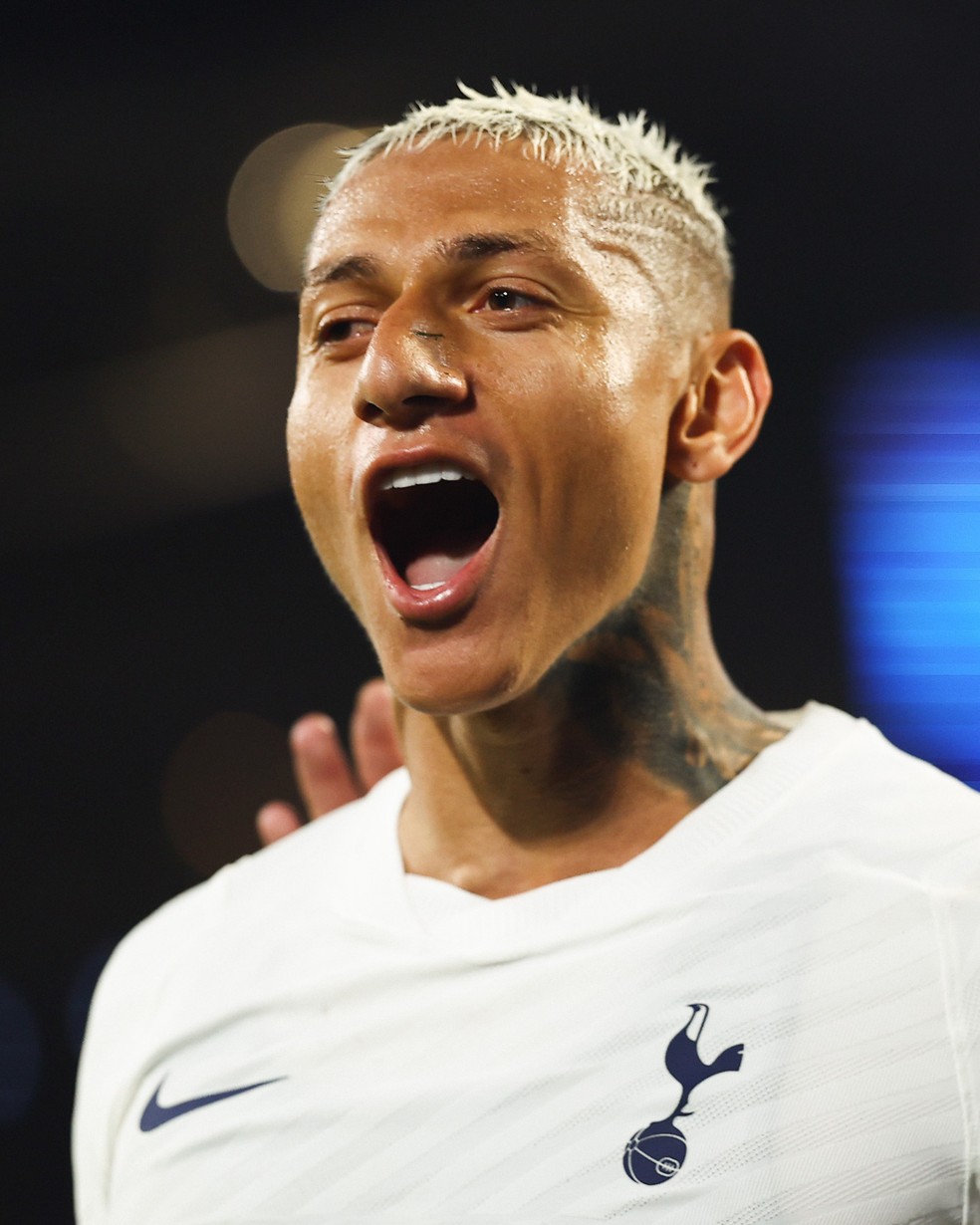 Richarlison comemora gol do Tottenham � Foto: X/Tottenham