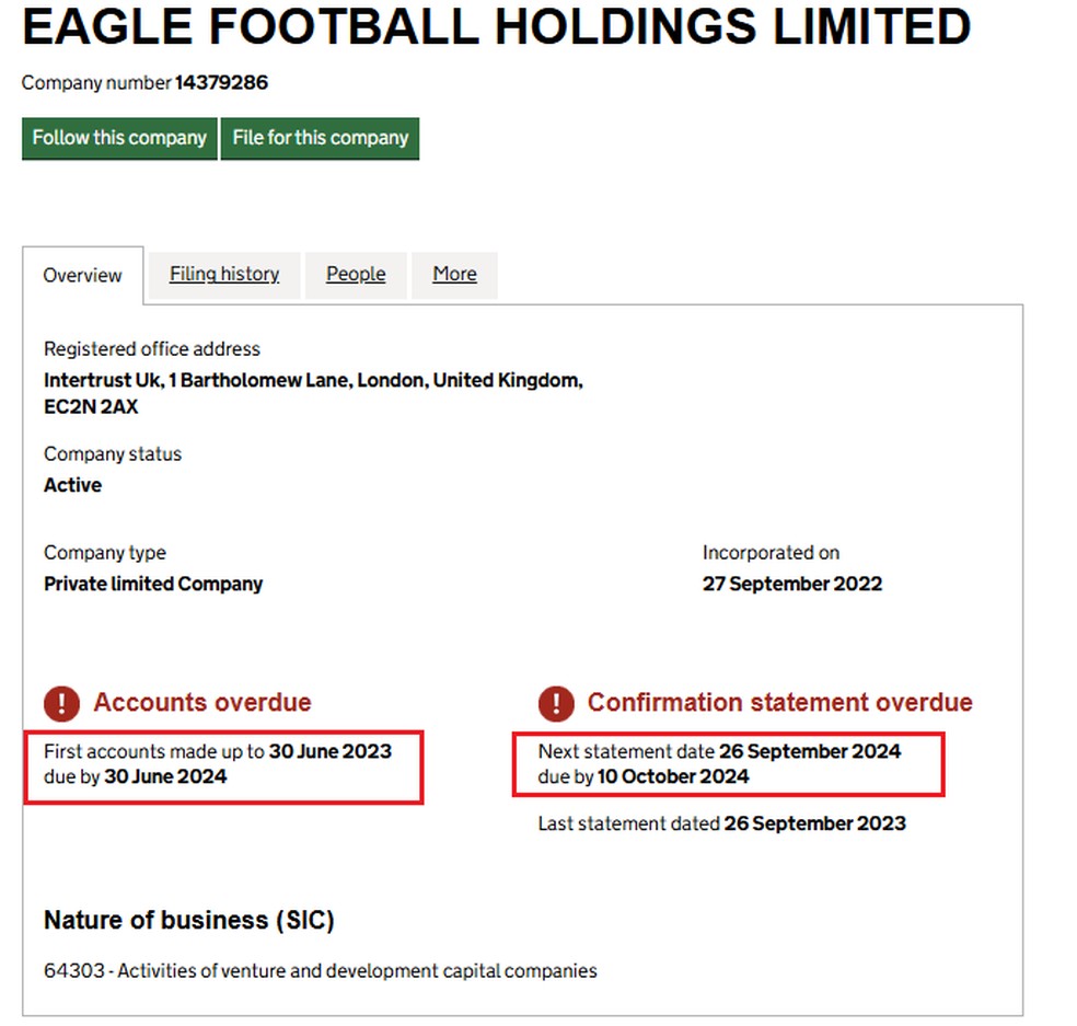 Sistema britânico aponta atrasos na entrega de documentações da empresa de Textor — Foto: Reprodução / @gregorypcordell