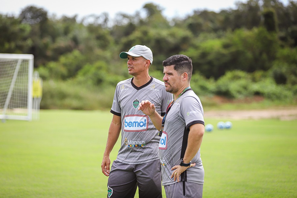 Higo Magalh&atilde;es e Everton Vanoni foram desligados do Manaus &mdash; Foto: Ismael Monteiro