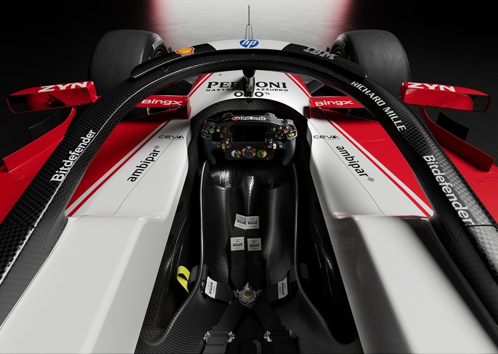 SF-26, carro de 2026 da Ferrari na F1 — Foto: Divulgação