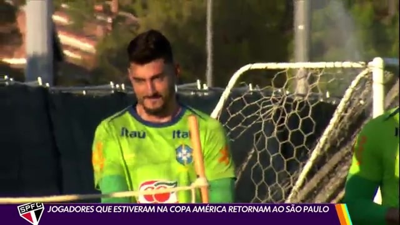 Jogadores que estiveram na Copa América retornam ao São Paulo