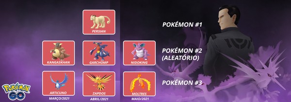 Os Líderes da Equipe GO Rocket & Giovanni — Pokémon GO Centro de Apoio