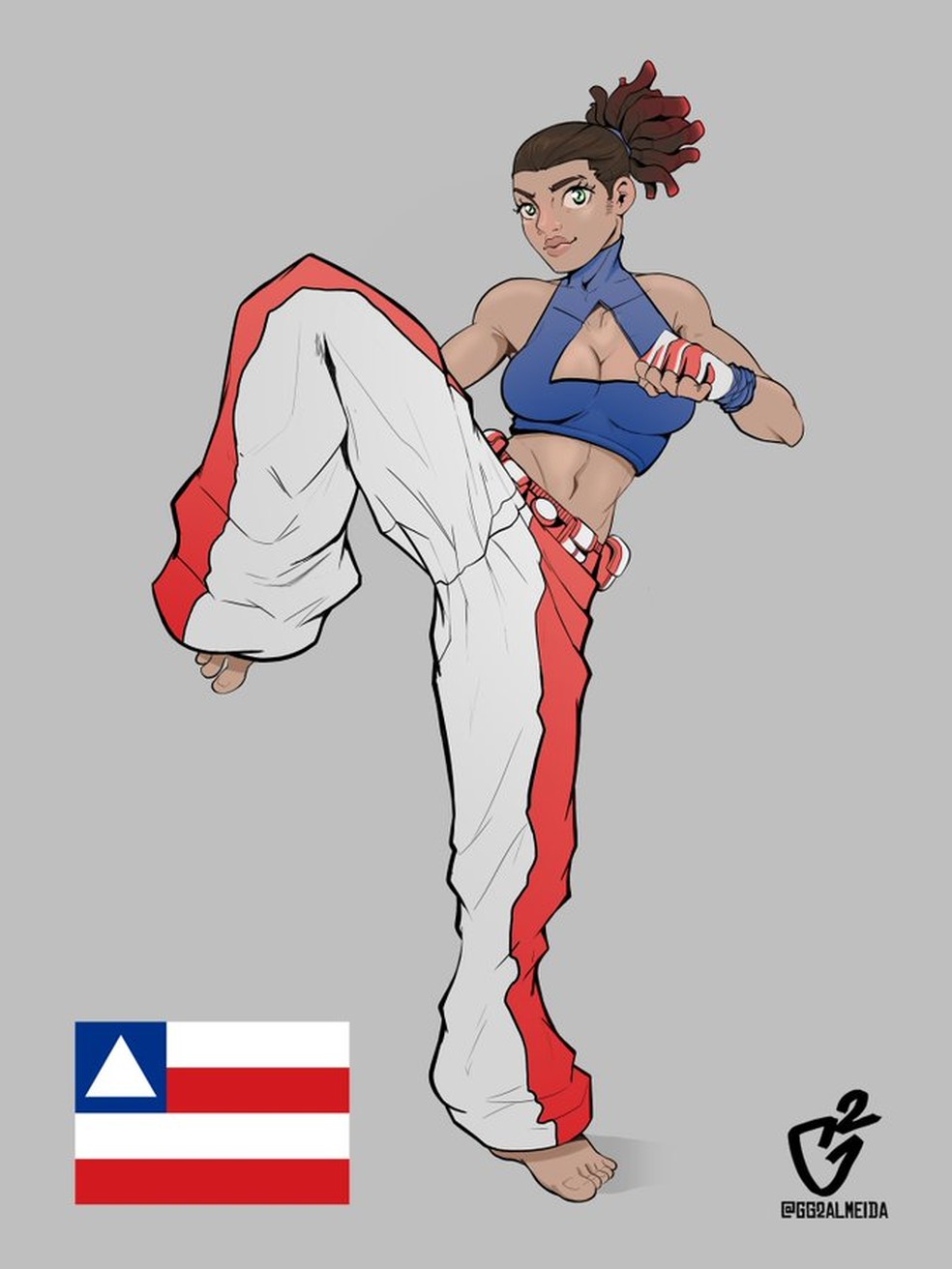 Street Fighter: brasileiro desenha lutadores com idade real