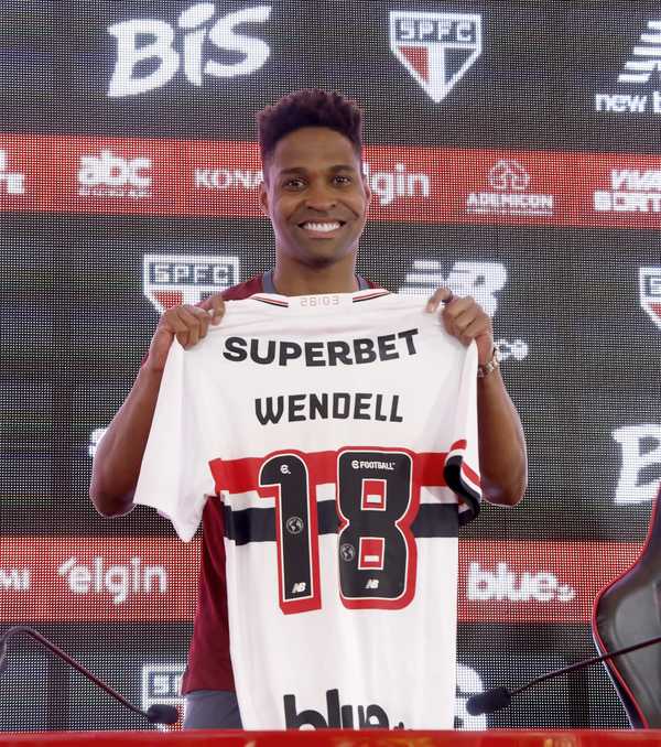 Wendell assume a camisa 18 do São Paulo; números disponíveis no elenco tricolor