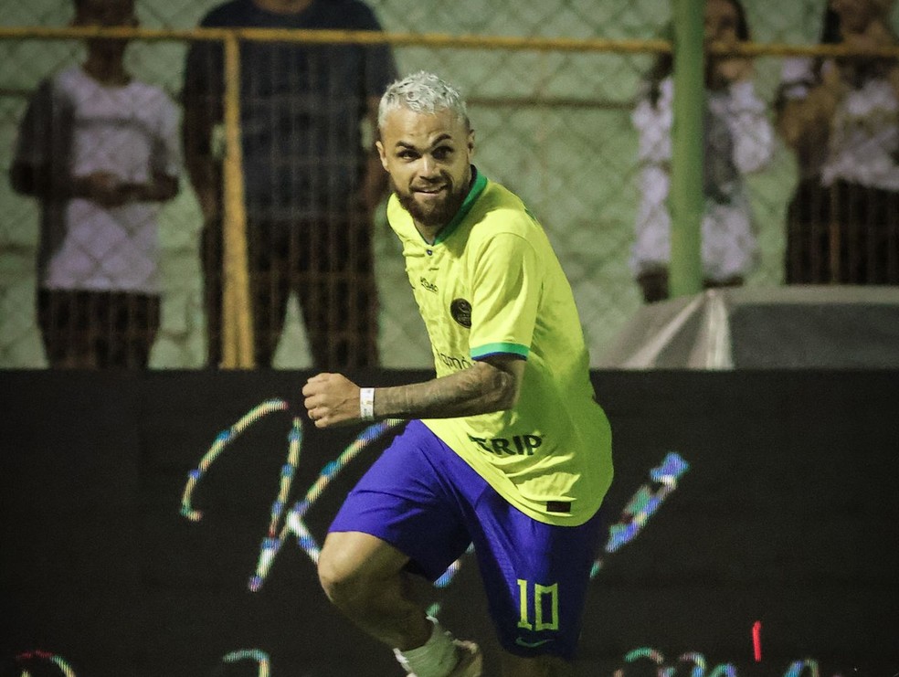 Michael, do Flamengo, durante Jogo das Estrelas em Franca (SP) — Foto: Nicollas Vieira Bernardes Lopes