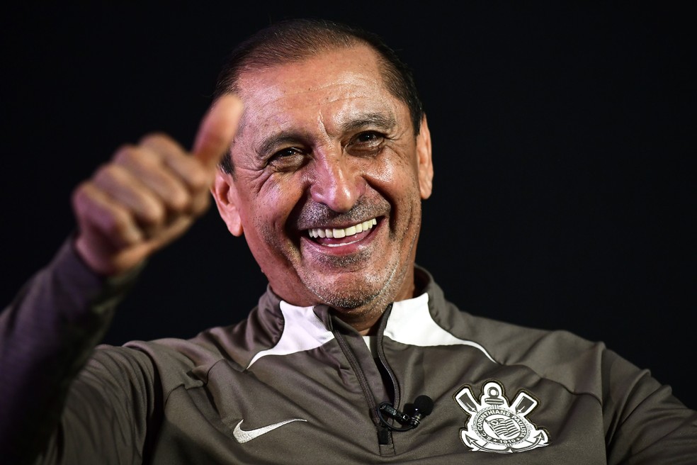Ramón Díaz, técnico do Corinthians — Foto: Marcos Ribolli
