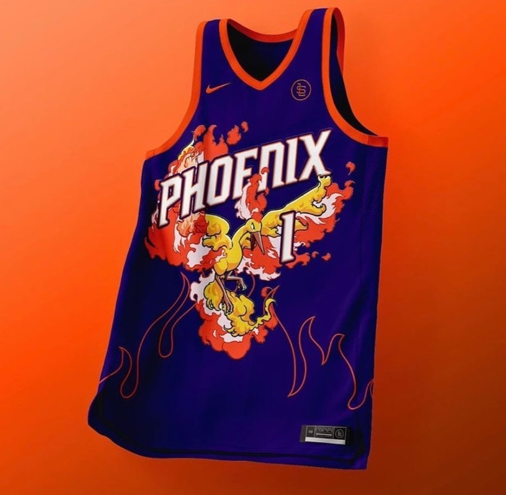 Phoenix Suns e Moltres — Foto: Reprodução