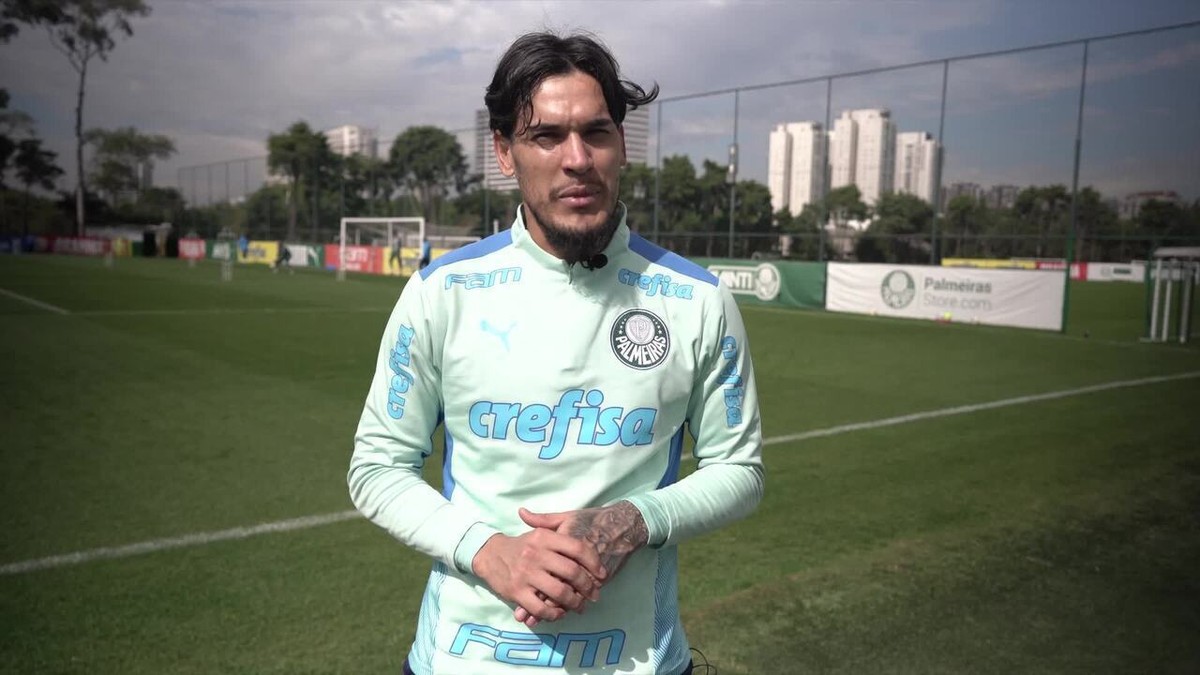 Gustavo Gómez do Palmeiras, durante a partida entre Avaí e Palmeiras, pela  14ª rodada do Campeonato Brasileiro Série A 2022, no Estádio da Ressacada  neste domingo 26. (Photo by pressinphoto/Sipa USA Stock