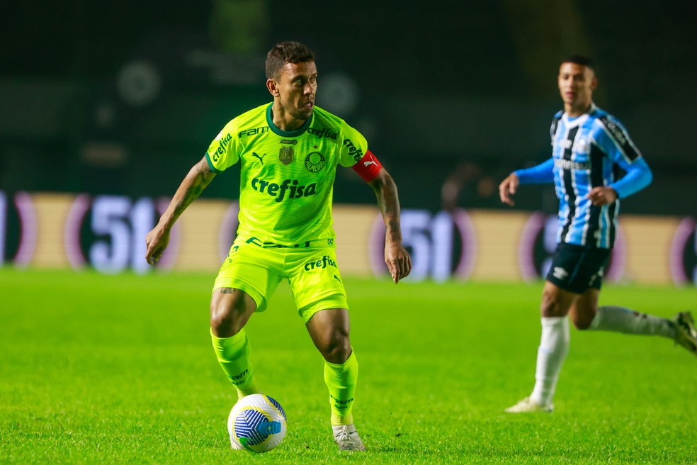 Marcos Rocha virou uma das lideranças do elenco do Palmeiras — Foto: Luiz Erbes/AGIF