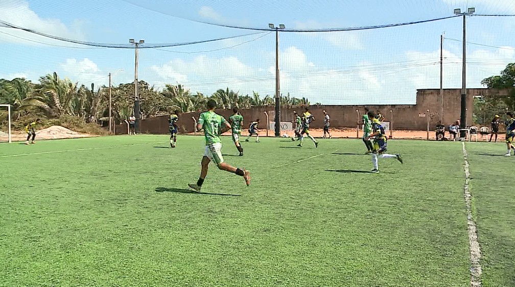 Time de Futebol 7 do Maranhão durante treino preparatório para a Copa Rey