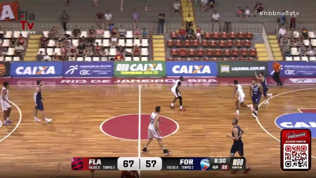 Flamengo e Unifacisa duelam pela 32ª rodada do NBB neste sábado