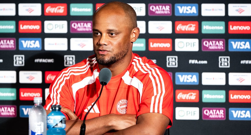 Vincent Kompany, tcnico do Bayern de Munique, revela no ter ficado surpreso com a qualidade do Flamengo  Foto: Divulgao / Bayern de Munique
