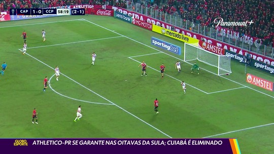 Athletico-PR se garante nas oitavas da Sula; Cuiabá é eliminado - Programa: Globo Esporte RJ 