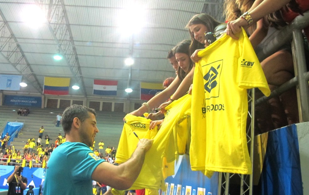 Dante é um dos principais nomes do vôlei brasileiro neste século — Foto: Gabriel Fricke