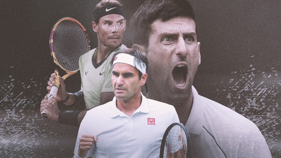 Quem é o melhor tenista de todos os tempos?  Utilizamos dados para  comparar Federer, Nadal e Djokovic
