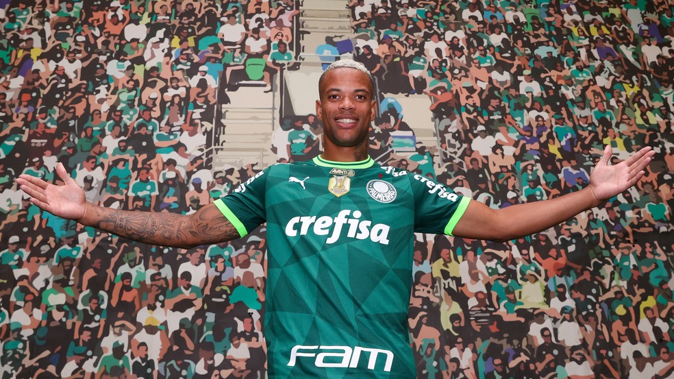 Caio Paulista anunciado pelo Palmeiras — Foto: Palmeiras / Divulgação