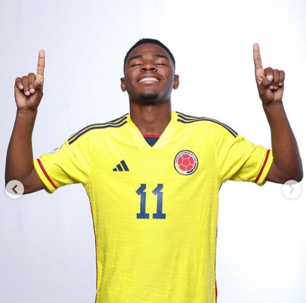 Juan Palacios no Sul-Americano Sub-17 — Foto: Divulgação