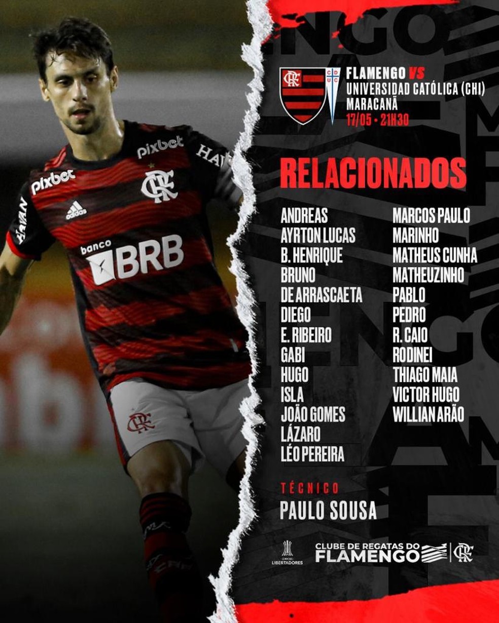 Assistir Flamengo x Universidad Católica ao vivo online 17/05/2022