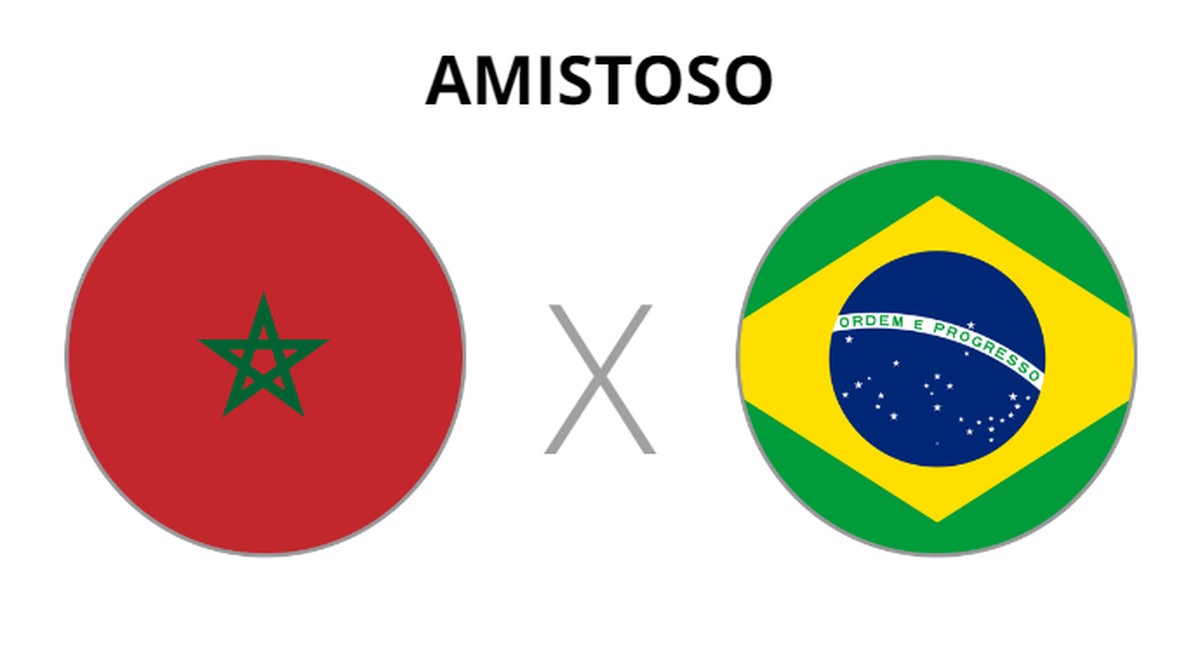 Marrocos x Brasil onde assistir, horário do amistoso e escalações