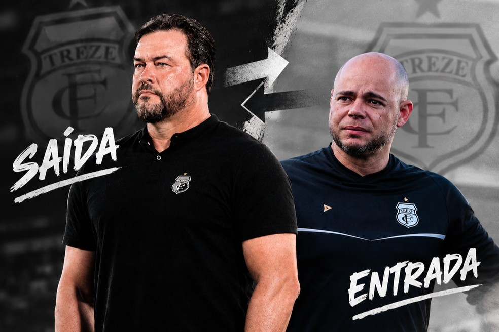 Adriano Souza assumiu o Treze após a saída de Roberto Fernandes — Foto: ChatGPT