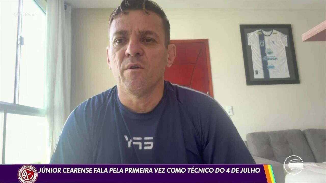 Ex-jogador e multicampeão no Maracanã: conheça Júnior Cearense, novo técnico do 4 de Julho