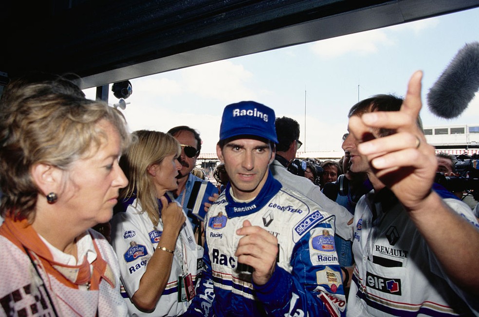 Damon Hill no GP da Inglaterra de 1996