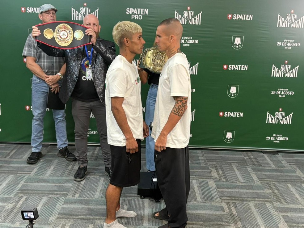 Encarada Luan Medeiros x Juan Cruz Spaten Fight Night — Foto: Wesley Felix