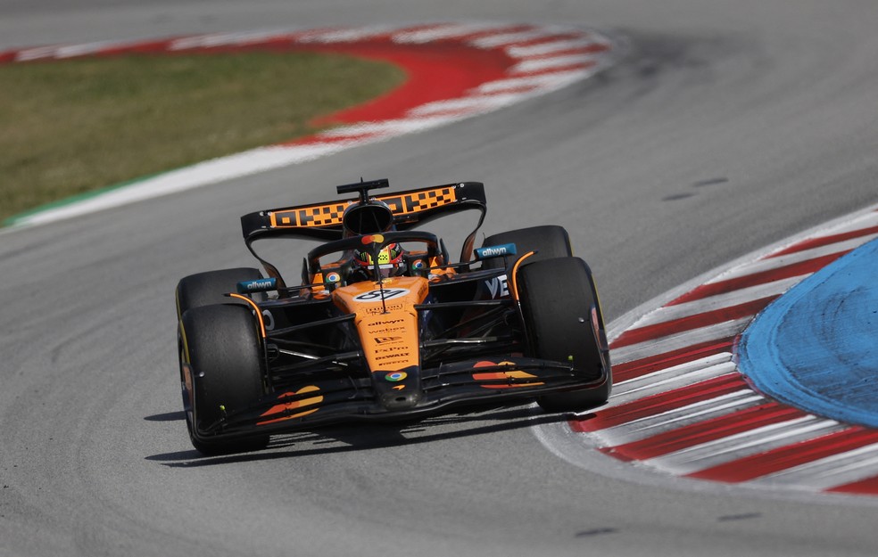 Oscar Piastri no GP da Espanha de F1 2025 — Foto: Juan Medina/Reuters