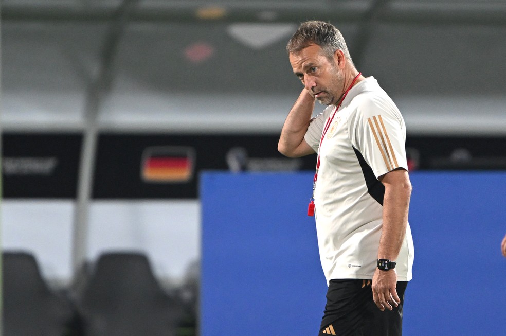 Hansi Flick, ex-técnico da Alemanha — Foto: INA FASSBENDER / AFP