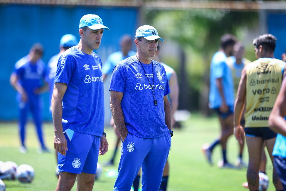 Gustavo Quinteros, técnico do Grêmio — Foto: Lucas Uebel/Grêmio