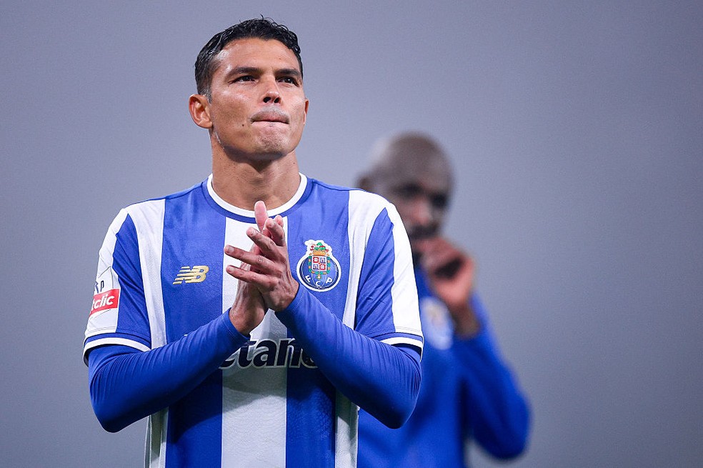 Thiago Silva em Porto x Sporting pelo Campeonato Português — Foto: Diogo Cardoso/Getty Images