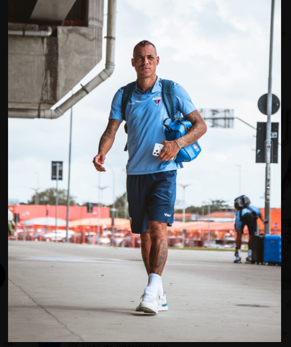 Breno Lopes, Fortaleza — Foto: Matheus Amorim/FEC