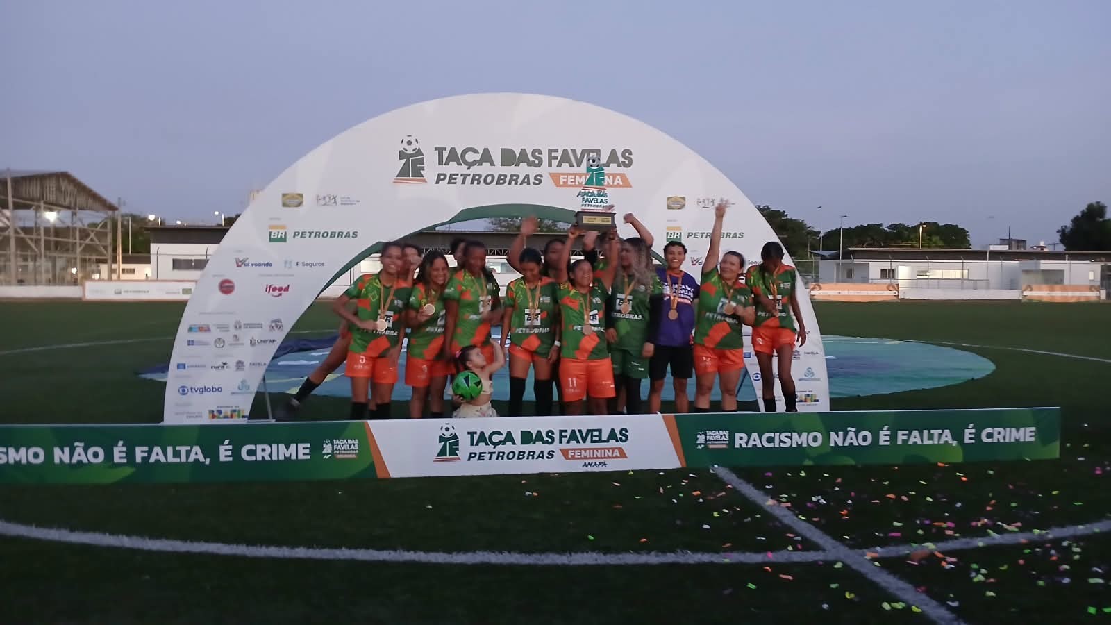 Murici goleia o Pantanal e conquista o título da Taça das Favelas Feminina Amapá
