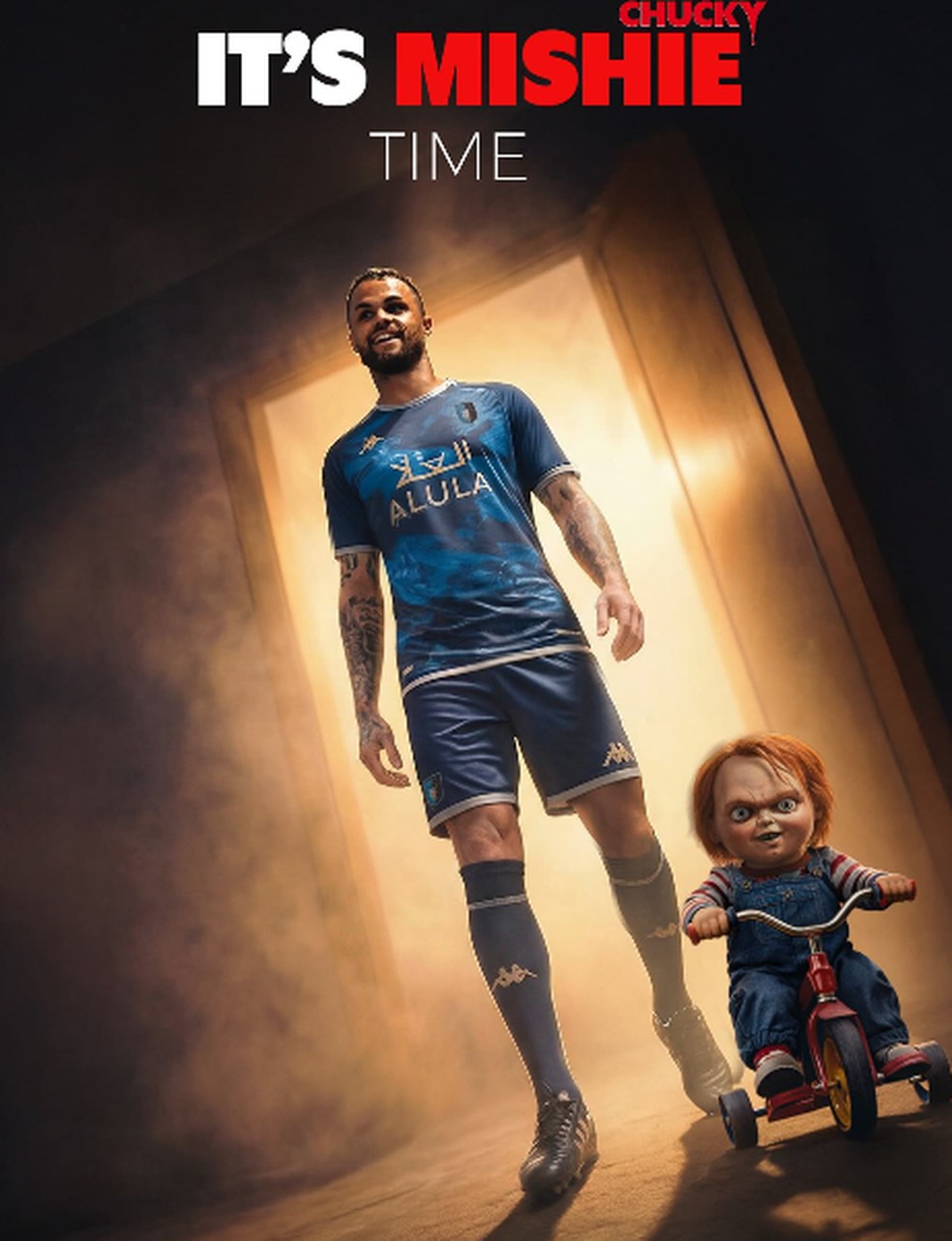 Brinquedo Assassino: Michael é anunciado como reforço do Al-Ula, da Arábia Saudita — Foto: Divulgação