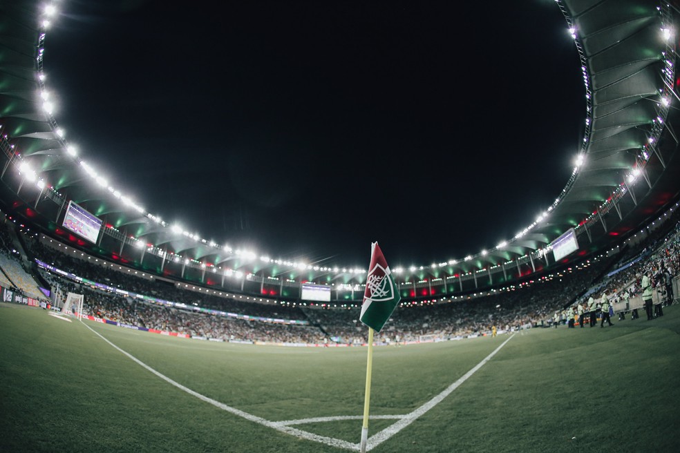 Maracanã em noite de Fluminense x Atlético-MG — Foto: Lucas Merçon