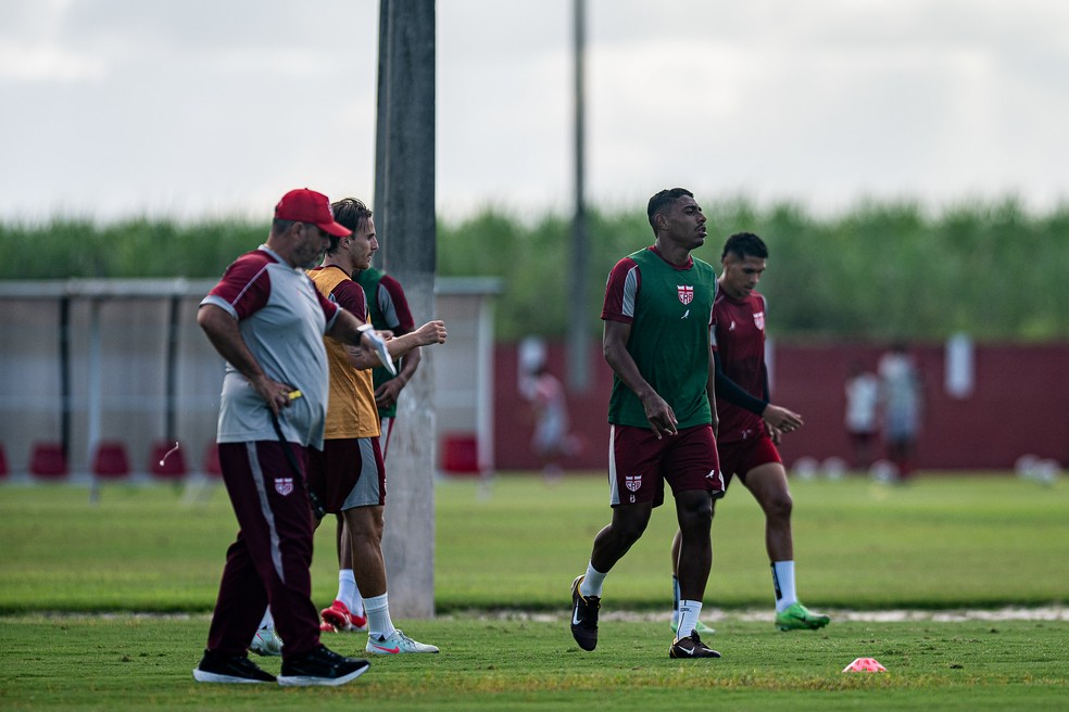 CRB se reapresentou para jogo contra o Avaí — Foto: Francisco Cedrim/Ascom CRB