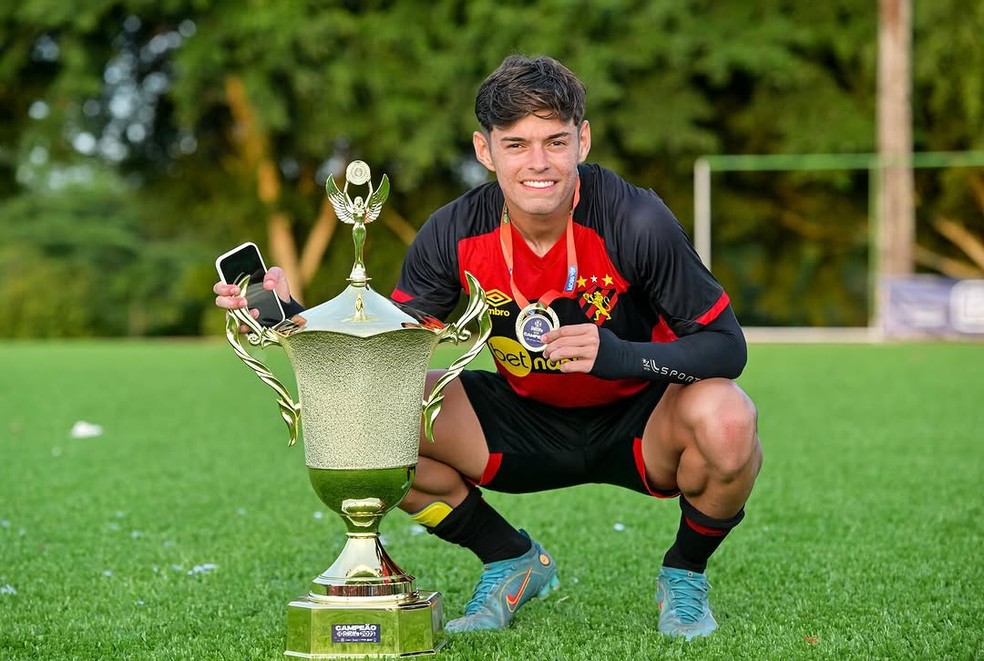 Arthur Baggio, meia do Sport na Copinha — Foto: Igor Cysneiros/Sport