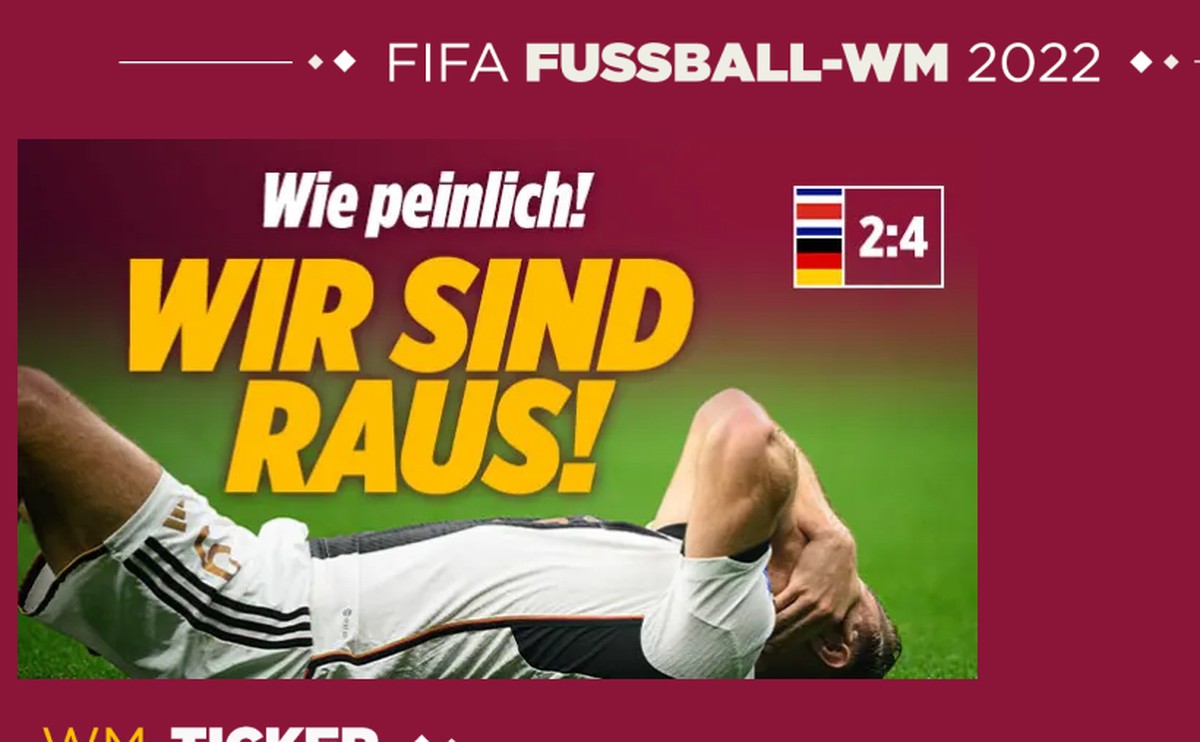 „Peinlich“ und „besiegeltes Desaster“: Deutsche Zeitungen berichten von erneutem Zusammenbruch in der WM-Gruppenphase |  Deutschland