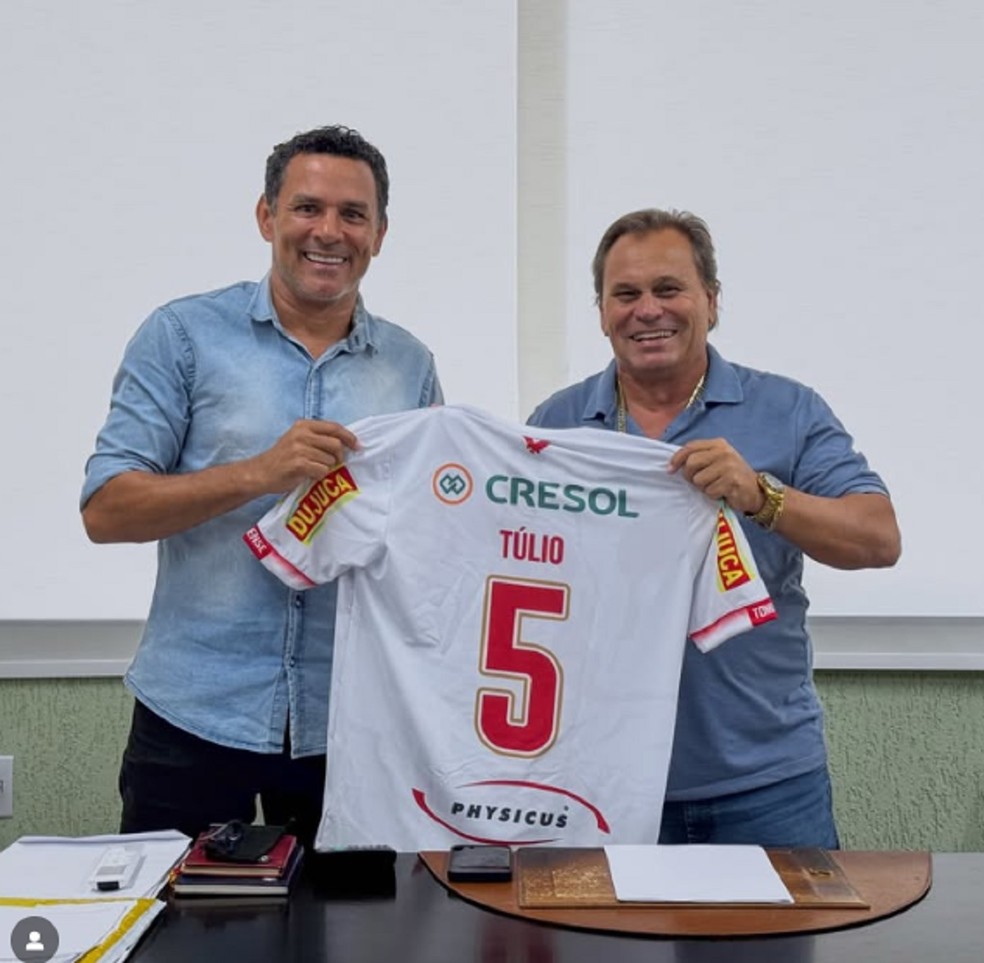 Ex-volante Túlio Guerreiro é anunciado como diretor de futebol do Tombense — Foto: Victor Souza/Tombense
