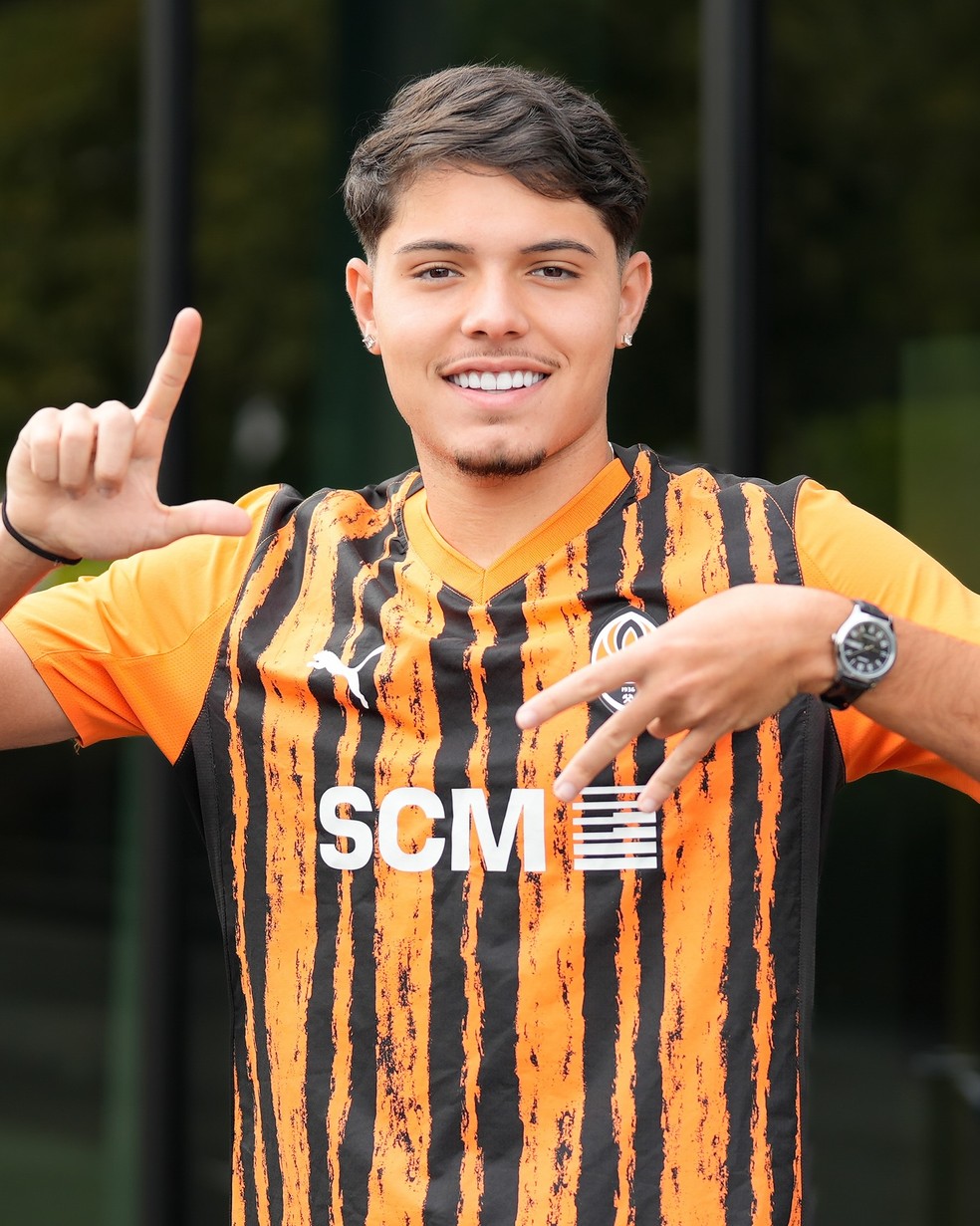 Luca Meirelles foi negociado pelo Santos com o Shakhtar Donetsk — Foto: Divulgação