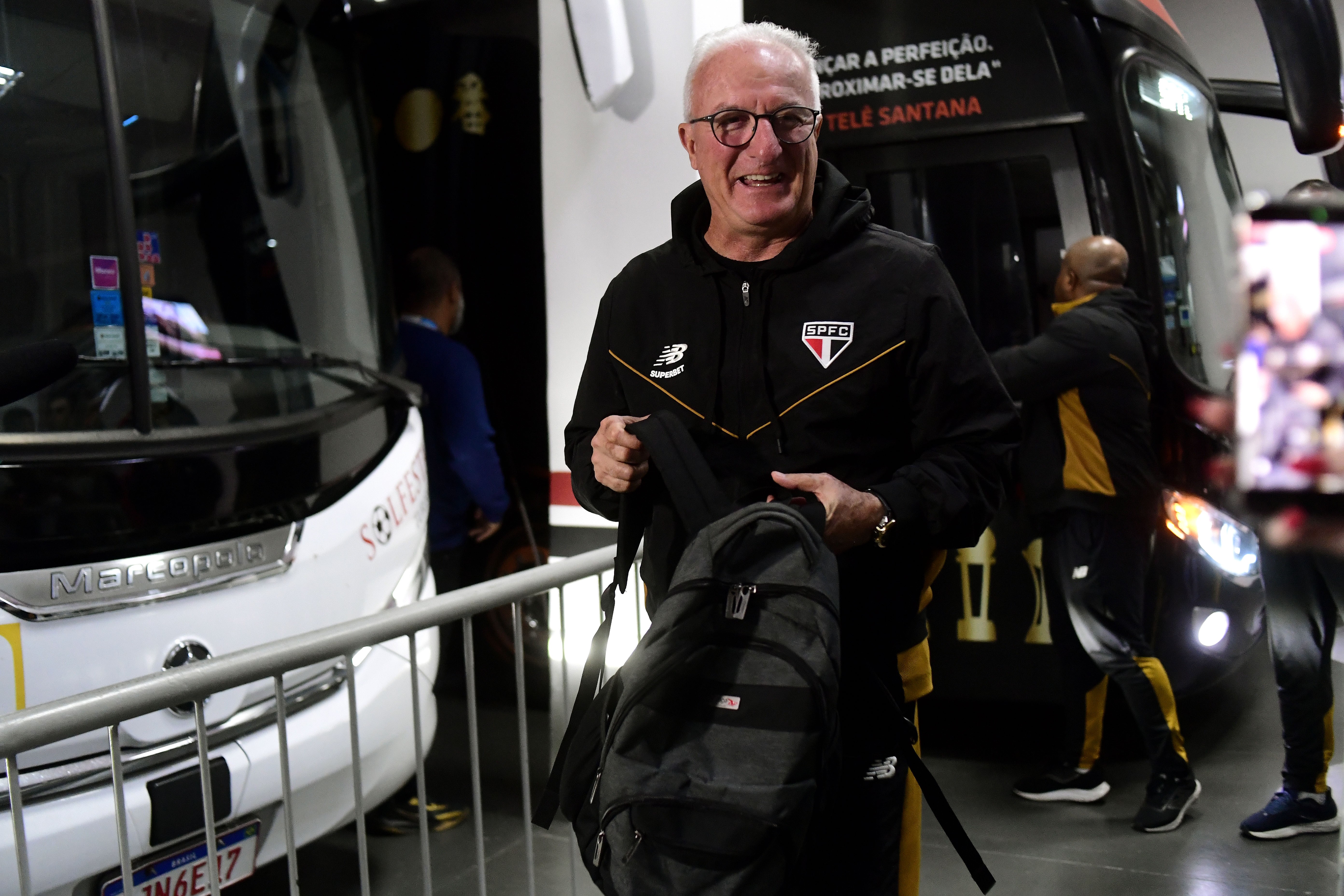 Treinador Dorival Júnior em coletiva no São Paulo