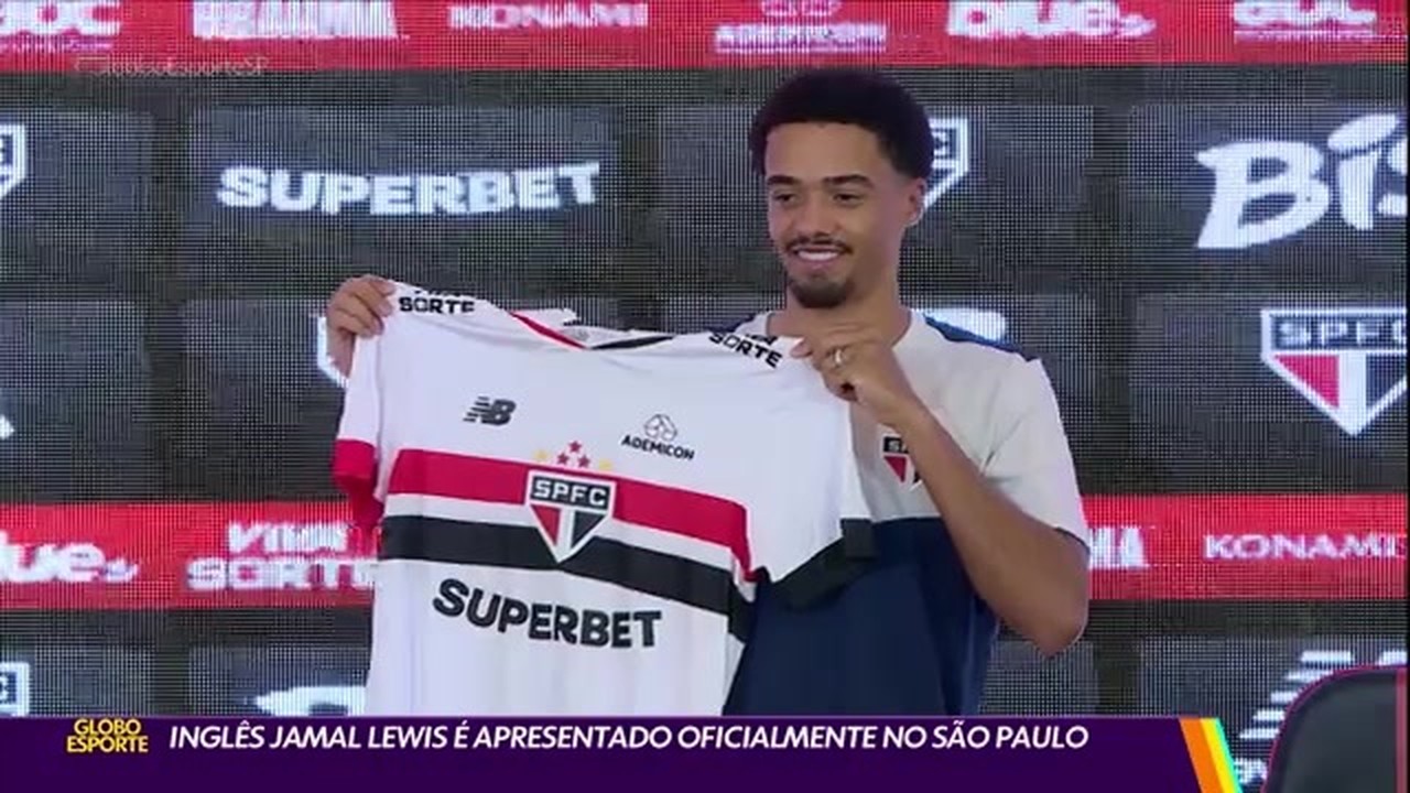 Inglês Jamal Lewis é apresentado pelo São Paulo