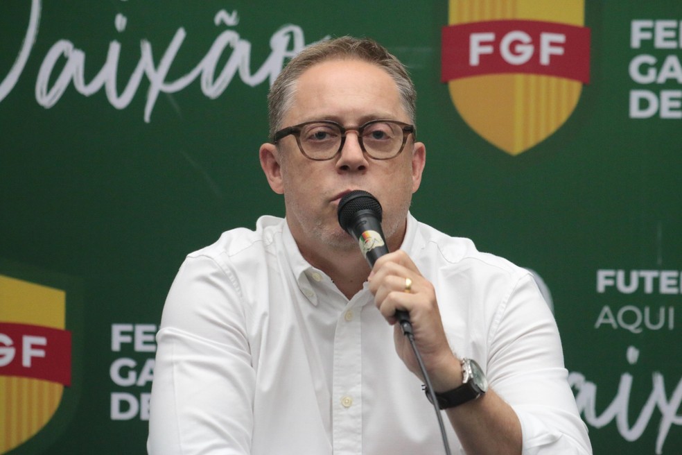 Luciano Hocsman, presidente da Federação Gaúcha de Futebol — Foto: Gabriel Girardon