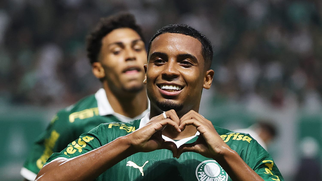 Coutinho comemora o gol do Palmeiras na final do Brasileiro sub-20
