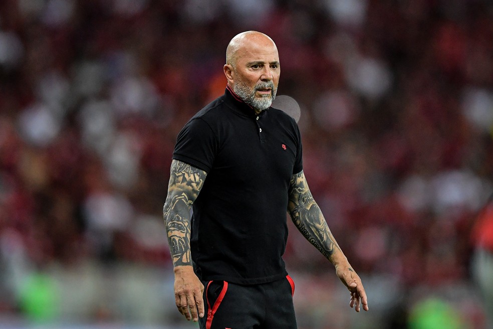 jorge sampaoli, flamengo, maracan&atilde;, corinthians &mdash; Foto: Thiago Ribeiro/AGIF