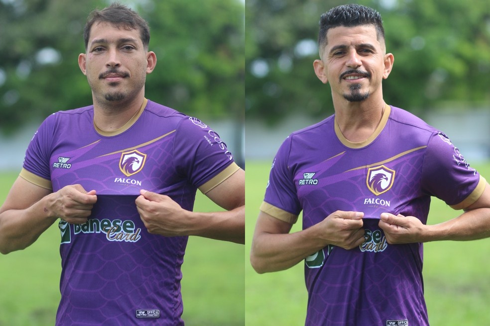 Jadson Sergipano e Cesinha, reforços do Falcon — Foto: Divulgação/Falcon FC
