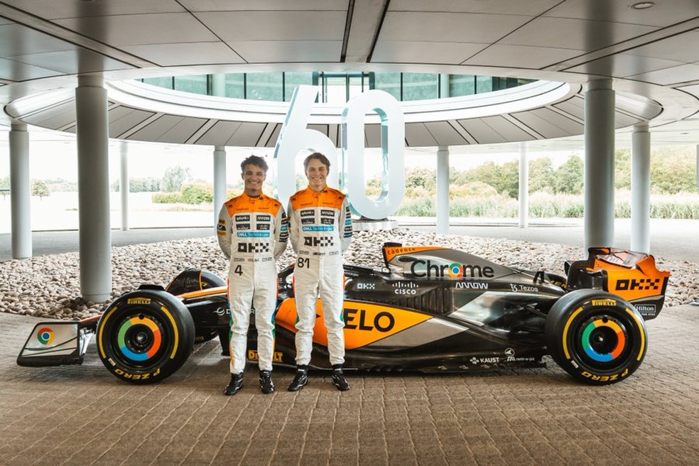 McLaren resgata cor prata em pintura especial para o GP da Inglaterra — Foto: Divulgação